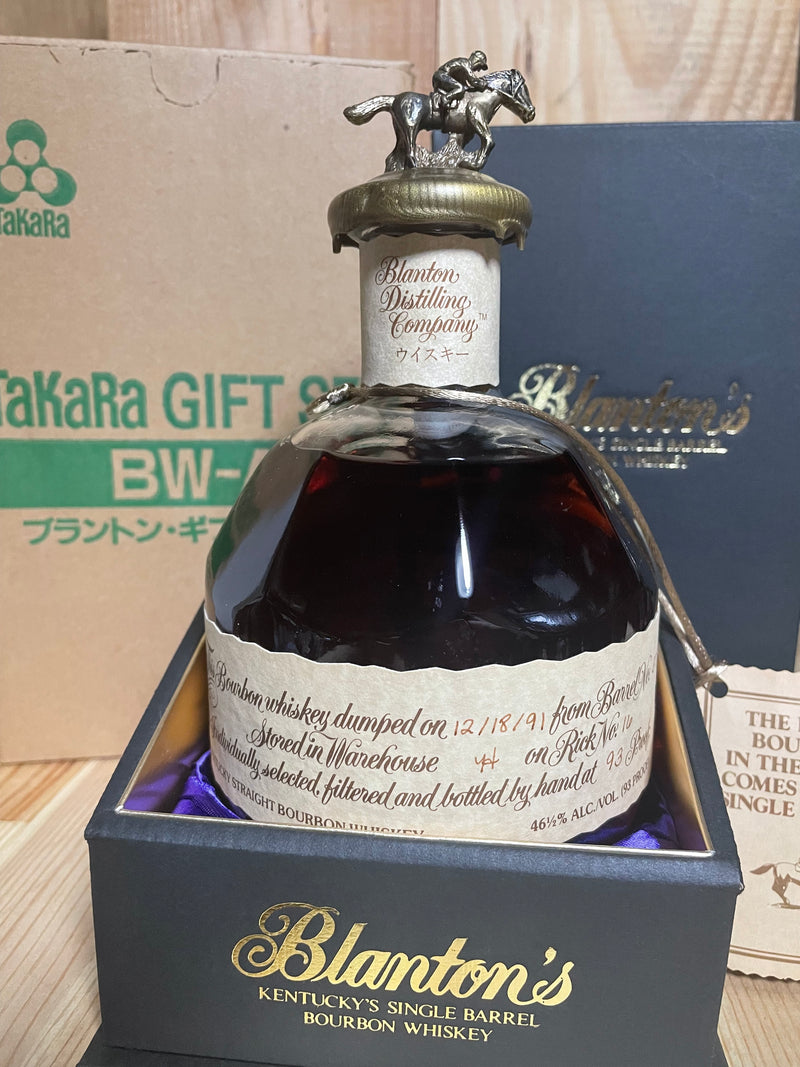 Blanton's Takara Red Gift Box 12/18/91 --  Barrel No.37  -- Rick No. 16