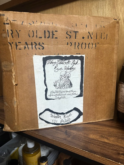 Very Olde St. Nick Winter Rye 101 proof (Circa 1999) #H133 set of 4 bottles with original case