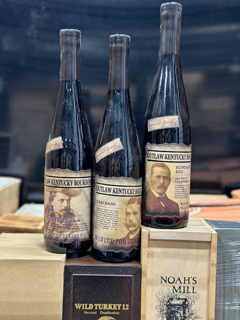Outlaw Bourbon 7-8 year Barrel Proof 2025 Limited Edition (set of 3)
