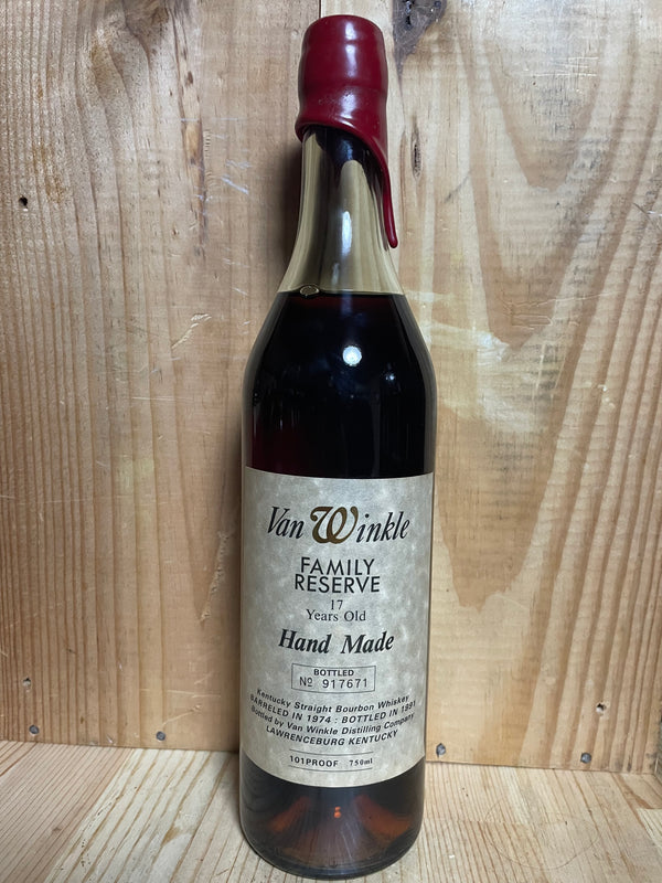 Van Winkle Family Reserve 17 year 1974-1991, 101 proof