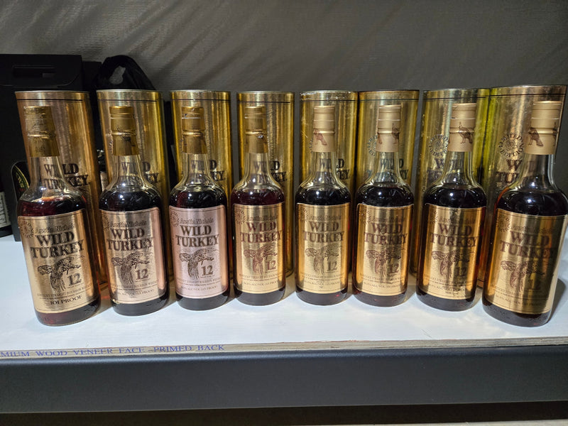 Wild Turkey 12 year CGF Vertical (1985 plus 1988 - 1994)