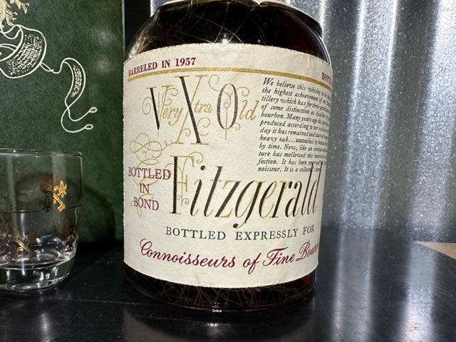 Very Xtra Old Fitzgerald 10 year 1957-1967 Boxed Set with glasses