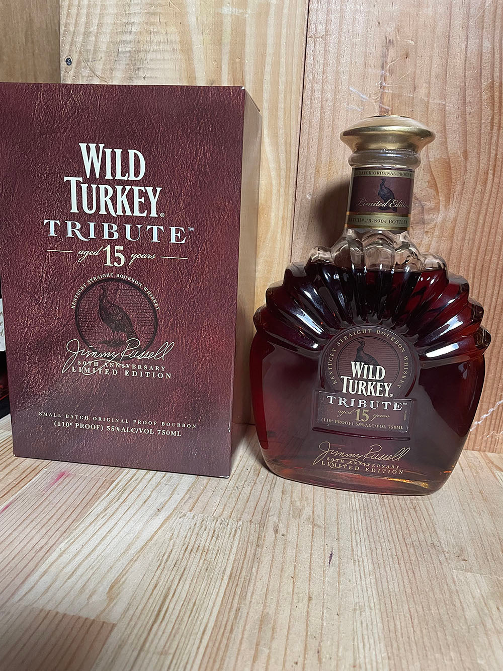 WILD TURKEY TRIBUTE ワイルドターキー 15年トリビュート 750ml 55%(バーボン)｜売買されたオークション情報、yahooの商品情報をアーカイブ公開  - オークファン アルコール