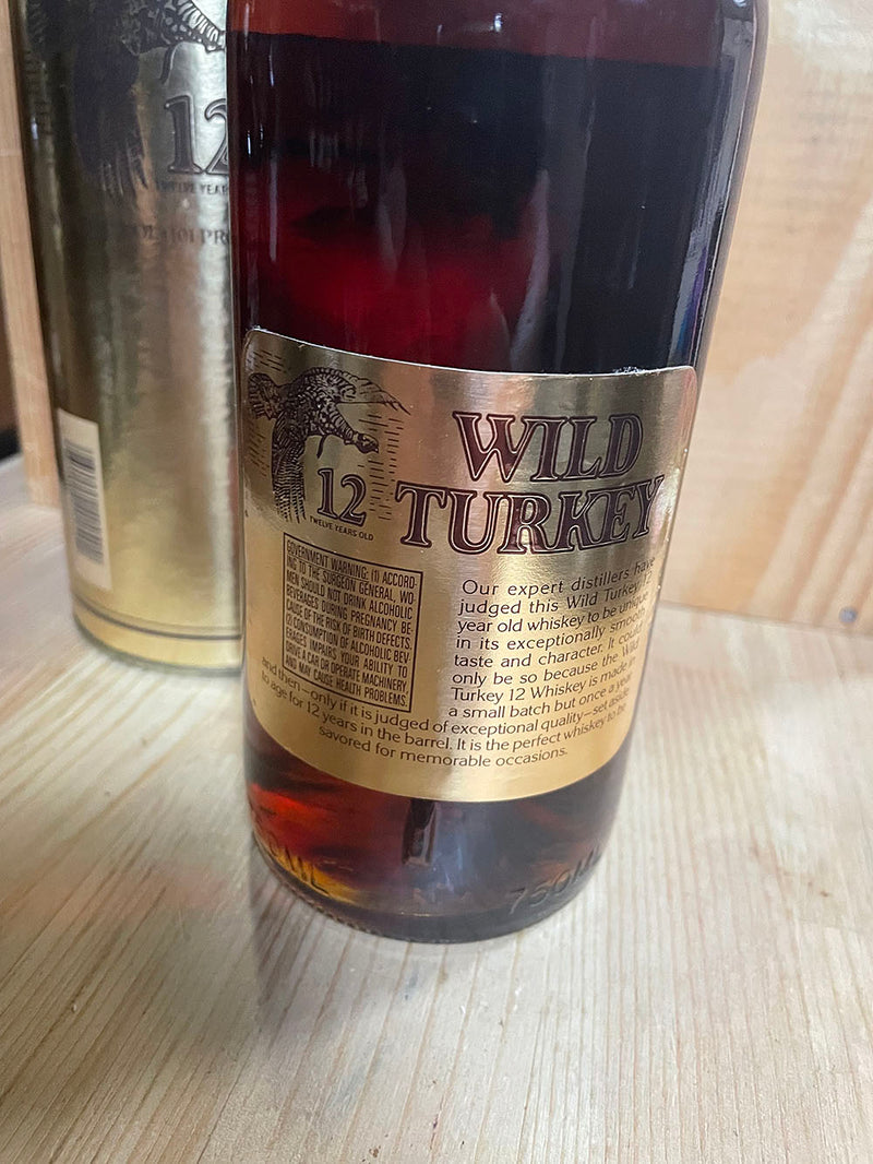 Wild Turkey 12 year 101pf "CGF" circa 1990 with tube